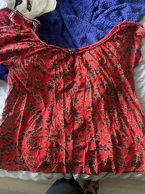 Buy New Look Red Top Size 10 • 0.99£