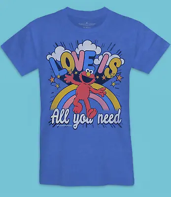Buy Men's Sesame Street Elmo Love Is All You Need T-Shirt XS S M L XL XXL Retro Top • 19.99£