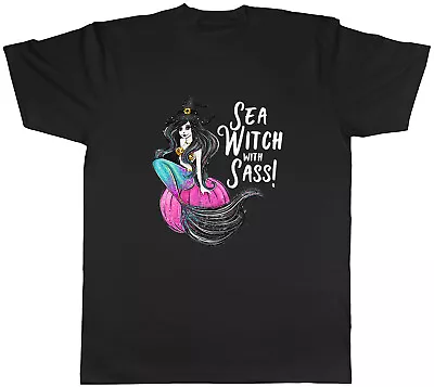 Buy Halloween Mens T-Shirt Sea Witch With Sass Mermaid Unisex Tee Gift • 8.99£