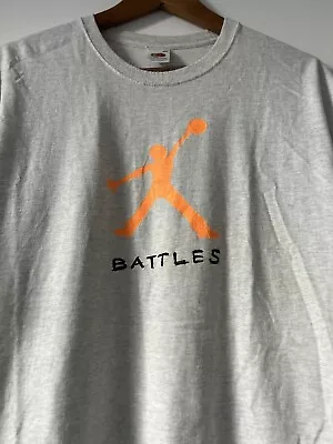 Buy Original Battles Rare Vintage Official Band T-Shirt Tour Shirt On Warp Records • 20£