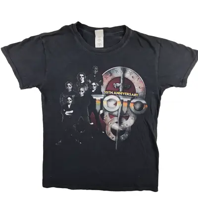 Buy Gildan TOTO 35th Anniversary 2013 Tour T Shirt Size S Black Mens Band Tee • 19.99£
