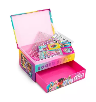 Buy Barbie Extra DIY Keepsake Jewellery Box Arts & Crafts Creative Storage Set • 9.99£
