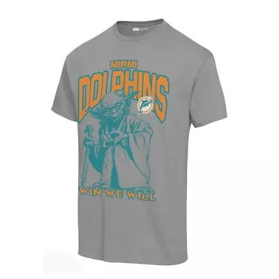 Buy Miami Dolphins NFL T-Shirt Men's Junk Food Yoda Graphic Top - New • 14.99£