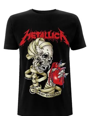Buy T Shirt Metallica Heart Explosive • 15.25£