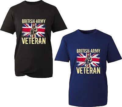 Buy British Army Veteran T-Shirt Remembrance Day UK Flag Army Soldier Unisex Tee Top • 9.99£