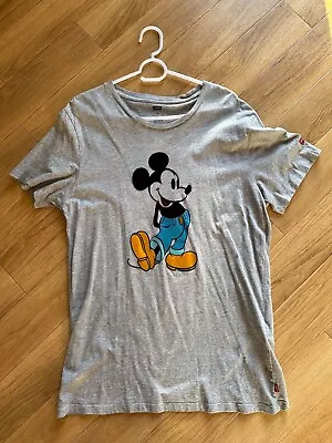 Buy Levis X Mickey Mouse T-Shirt Grey Mens Medium • 10£