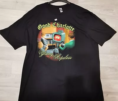 Buy Good Charlotte The Young And The Hopeless  T Shirt 2xl Black Band Tee Pre Owned  • 24.99£