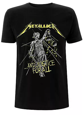Buy Metallica And Justice For All Tracklisting Official Tee T-Shirt Mens • 16.36£