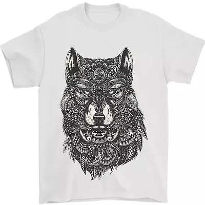 Buy Abstract Dog Mandala Art Mens T-Shirt 100% Cotton • 7.49£