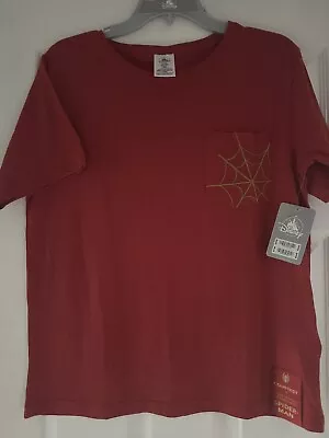 Buy BNWT Disney Red Spiderman Web Pocket T-Shirt. One Size • 5£