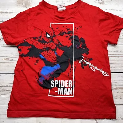 Buy Age 5-6 Years Spider-Man Red T-shirt Short Sleeve Boys Girls Shelf Red  • 4.89£