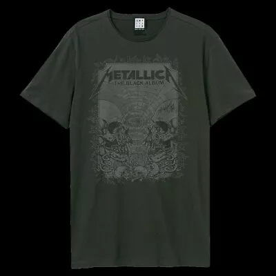 Buy Amplified Metallica The Black Album  Adults Grey T-shirt Top 2xl • 19.99£