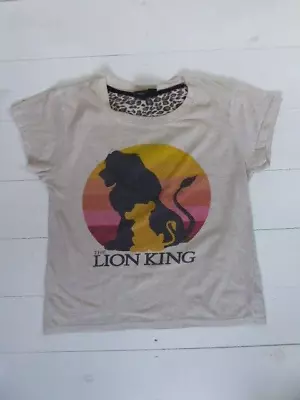 Buy Disney Lion King T Shirt Size S 10-12 Silhouette And Sun Design Simba & Mufasa • 9.50£