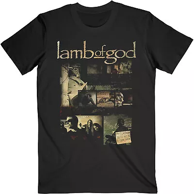 Buy LAMB OF GOD  - Official Unisex T- Shirt -  Album Collage -  Black  Cotton • 16.99£