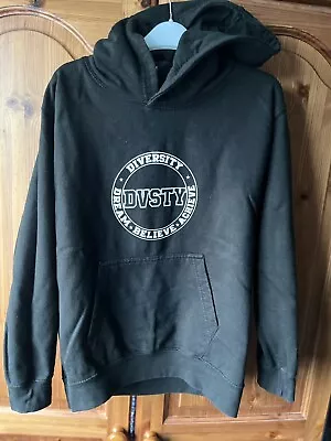Buy Diversity Hoodie Black And White Front Pouch Pocket Size Extra Small • 5£