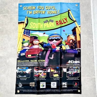 Buy South Park Rally PS1 N64 Video Game Poster Display Promo Xbox Vintage Rare Merch • 22.49£