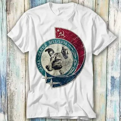 Buy Laika Astronaut Dog Vintage T Shirt Meme Gift Top Tee Unisex 490 • 6.35£