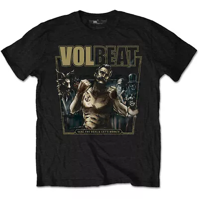 Buy VOLBEAT -  Unisex T- Shirt -  Seal The Deal  - Black  Cotton  • 16.99£