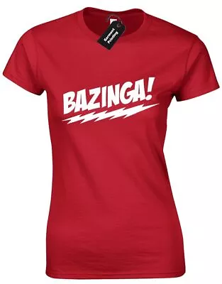 Buy Bazinga Ladies T Shirt Big Bang Theory Sheldon Flash Riddler Geek • 7.99£
