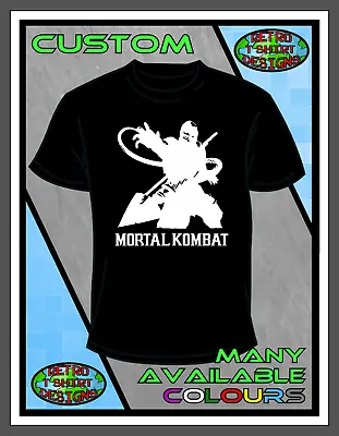 Buy Mortal Kombat Scorpion C T Shirt Black Top Retro Gamer PS4 XBOX T-shirt Custom • 14.99£