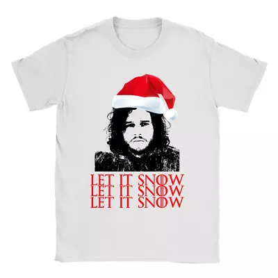 Buy Let It Snow Mens T-Shirt Christmas Game Of Thrones Present Gift Jon Snow • 9.49£