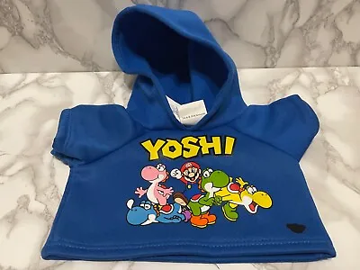Buy Build-A-Bear Blue Yoshi Blue Hoodie. NWT. Nintendo Hoody. Super Mario. Cute! • 16£