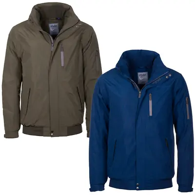 Buy Rydale Men's Waterproof Bomber Jacket Polo Style Coat Outdoor Pockets 2 Colours • 57.99£