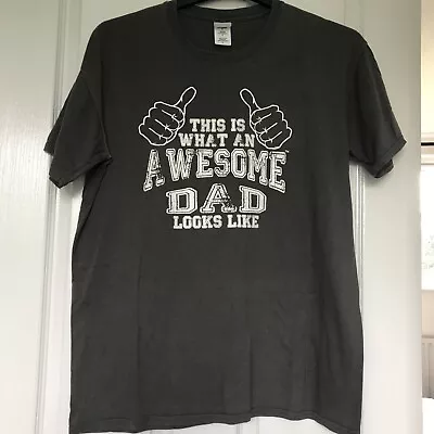 Buy Awesome Dad T-shirt Large • 3.25£