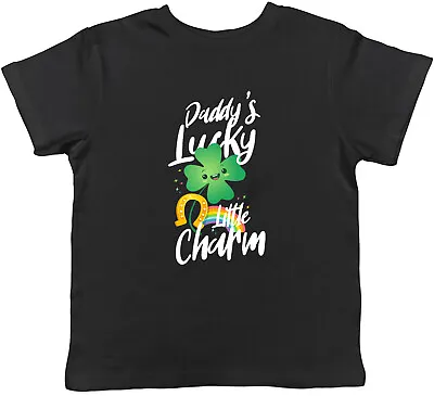 Buy Daddy's Lucky Little Charm Childrens Kids T-Shirt Boys Girls • 5.99£