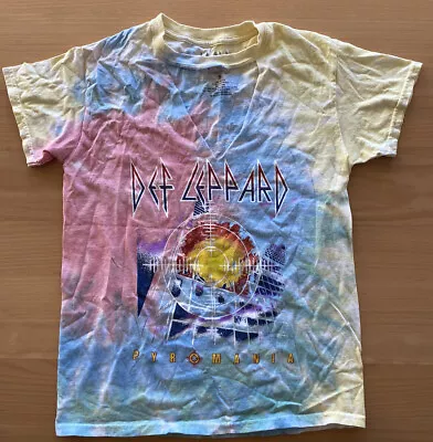 Buy (2018) Def Leppard Pyromania Tie Dyed T Shirt (Size SMALL) RARE Authentic Merch • 7.87£