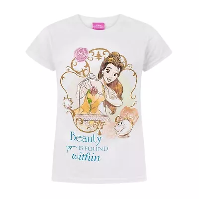 Buy Beauty And The Beast Girls Beauty Is Found Within T-Shirt NS7290 • 12.04£