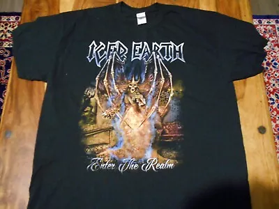 Buy ICED EARTH- ENTER THNE REALM  TOUR T- SHIRT SIZE XL 46 INCH ,metal, Rock .MAIDEN • 14.99£