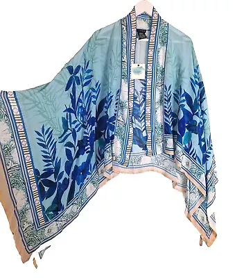 Buy Anthropologie Vismaya Floral Boho Kimono Peasant Gypsy Onesize 8 10 12 14 16 18 • 49.99£