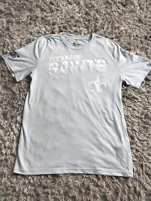 Buy Official NFL Nike Dri Fit New Orleans Saints Tee T Shirt Light Blue Size Medium • 28.99£