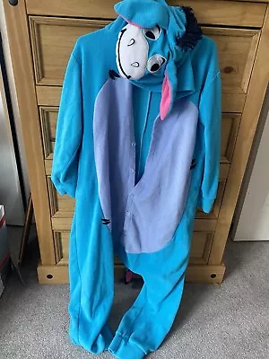 Buy Winnie The Pooh Eeyore Unisex Onesiee Fancy Dress Costume Hoodies Pyjamas • 5£