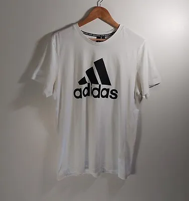 Buy Adidas Essentials Single Jersey Big Logo T-Shirt Mens Size Large • 11.95£