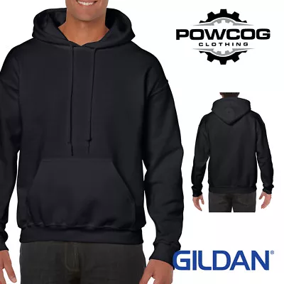Buy Gildan Plain Hooded Sweatshirt Mens Womens Soft Heavyweight Hoodie Top G18500 • 14.95£