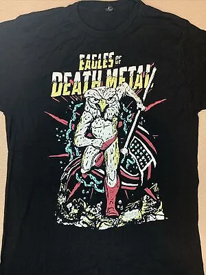 Buy Eagles Of Death Metal 2017 Rare Concert Band T-shirt Size L Eagle Man HTF • 23.67£