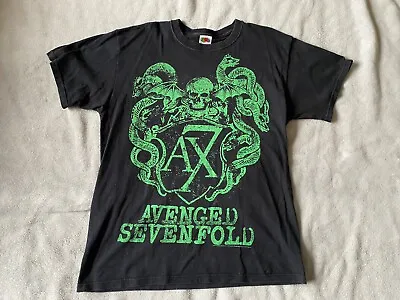 Buy Avenged Sevenfold Green A7X T Shirt • 2.49£