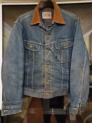 Buy Vintage Lee STORM RIDER Denim BLANKET LINED Jacket MADE IN USA • 125£