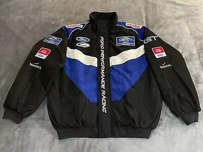 Buy Adults F1 Team Racing Ford Jacket Top Embroidery Cotton Padded Blue • 45£