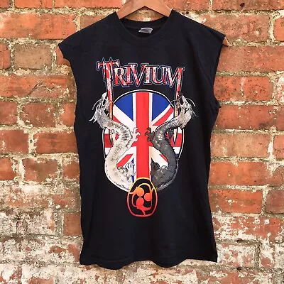 Buy Trivium Black Crusade Tour T Shirt Small 2007 Cut-Off Sleeve Vest Black Metal • 12.99£