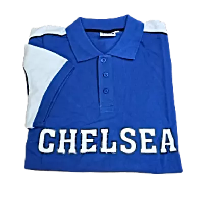Buy Men's Chelsea Football Polo Shirt ***Was £15 Now £7.50*** S/M M/L L/XL 2XL • 7.50£