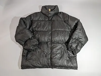 Buy Vintage Pyrenex Warm Real Down Puffer Jacket Oversized French Black XL Coat Ski • 29.99£