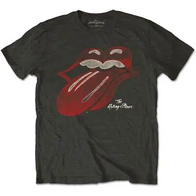 Buy ROLLING STONES   -  Unisex T- Shirt - Vintage  Tongue Logo  -  Black  Cotton  • 16.99£