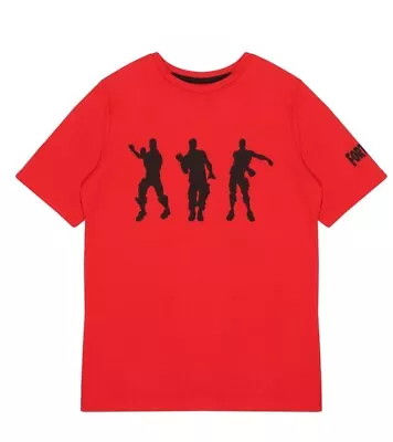 Buy Boys Fortnite T-shirt 134-140 Size Red BMWT • 4.99£