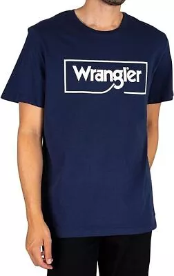 Buy Wrangler Mens Frame Logo Crew Neck T-Shirt New Without Tags • 13.99£