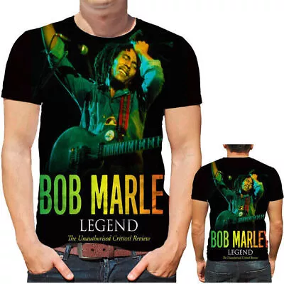 Buy Bob Marley Reggae Music Lion Women Men T-Shirt 3D Print Short Sleeve Tee Top *// • 9.86£
