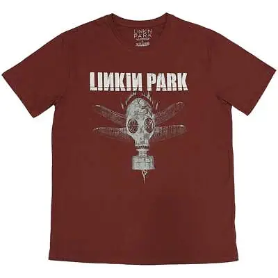Buy Linkin Park Unisex T-Shirt: Gas Mask - Red  Cotton • 17.99£