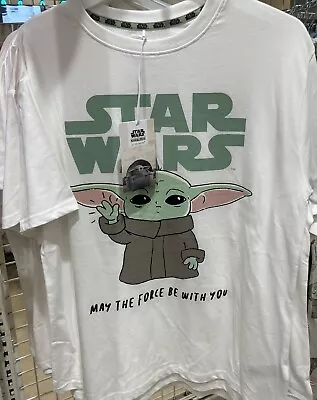 Buy Disney Mandalorian Baby Yoda Grogu Pyjama T-Shirt UK Size 4-20 • 16.99£
